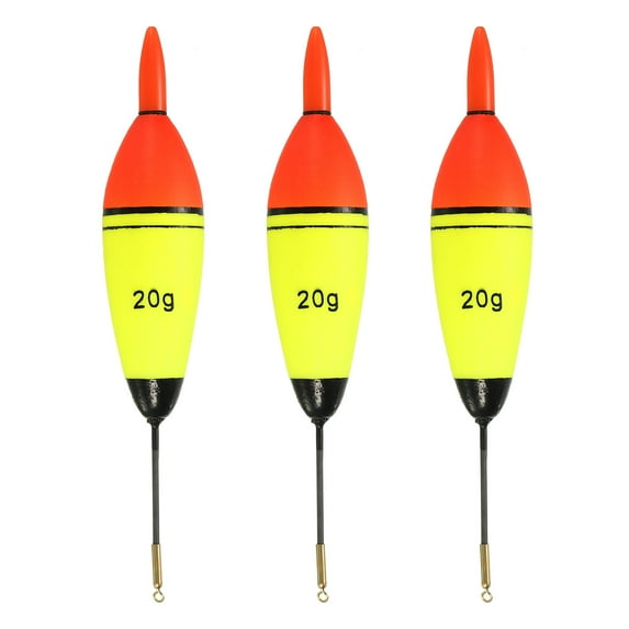 0.5oz Lighted Fishing Slip Bobbers EVA Light Up in Red Fishing Float, 3 Pack