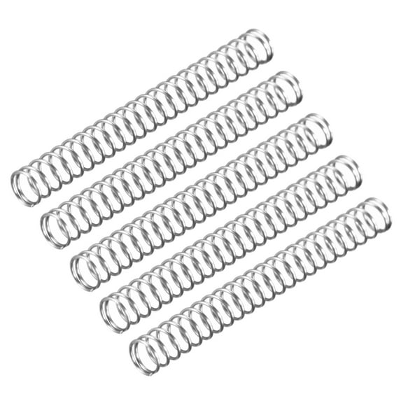 0.5x5x45mm Spring Steel Coil Extended Compressed Spring 5 Pcs