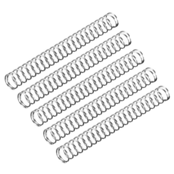 0.5x5x45mm Spring Steel Coil Extended Compressed Spring 5 Pcs