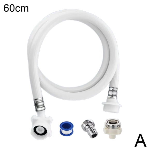 0.6-1m Washing Machine Hoses, Portable Water Inlet Supply Line Connection &