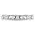 thumbnail image 1 of 0.6 CTW Round Diamond 0.75 Way Semi-Eternity Anniversary Wedding Band Ring in 14K White Gold, 1 of 1