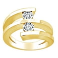 thumbnail image 1 of AFFY 0.6 Carat (Ctw) Round Shape White Natural Diamond Anniversary Wedding Band Ring In 14k Solid Yellow Gold Ring Size-7.5, 1 of 1