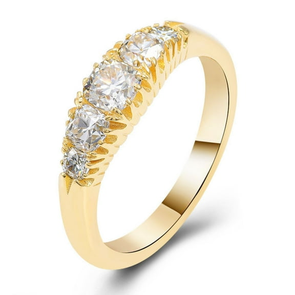0.6 Carat Moissanite Rings for Women D Color VVS1 925 Sterling Silver Moissanite Wedding Bands Lab Created Diamond Ring Simulated Diamond Promise Rings