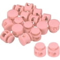 thumbnail image 1 of 0.6" Dia Cord Locks, 60 Pack Round Double Hole Stopper Elastic Cord Fastener Slider for Drawstring Bag Clothing Shoes, Pink, 1 of 5