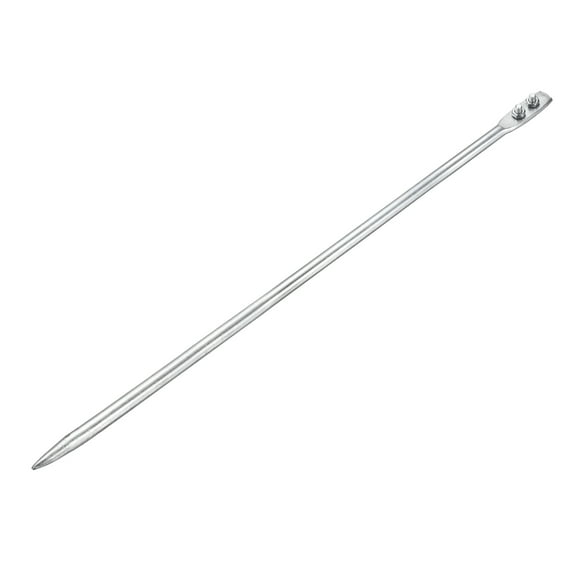 0.6" Ground Rod Cold Galvanized Grounding Pin 3.3ft Straight Double Hole Grounding Stake for Antenna Satellite