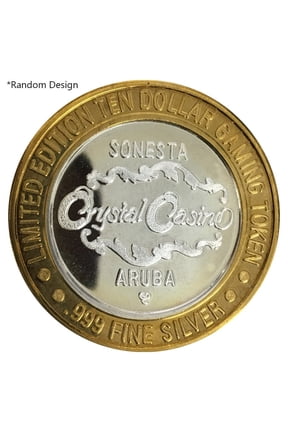 0.6 oz $10 Gaming Token .999 Fine Silver (Random Design)