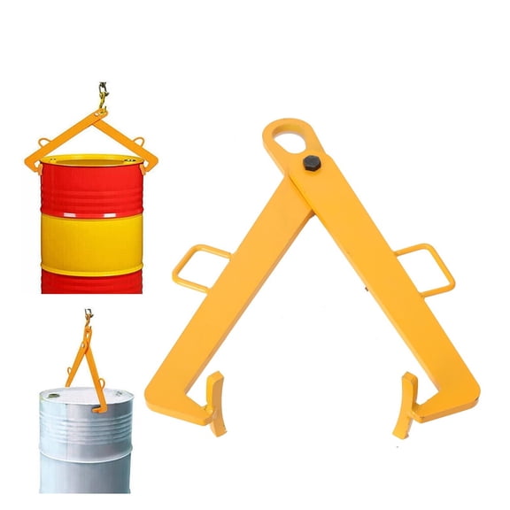0.6 ton oil drum lifting tongs chain sling crane iron oil drum lifting tongs oil tank can be used for forklift lift truck ,High-Quality Lifting Ring