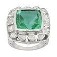 thumbnail image 1 of 0.60 CTW Natural Diamond Polki Green Quartz Cocktail Ring 925 Sterling Silver Women Mother's Day Gifts Jewelry, 1 of 5