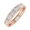 thumbnail image 1 of 0.60 Carat Channel Set Diamond Wedding Band Ring in 14K Rose Gold (Ring Size 7) (SI1-SI2 Clarity), 1 of 5
