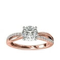 thumbnail image 1 of 0.60 Ct Round Cut Natural Diamond (F-G/VS1) Luxurious Solitaire Anniversary Ring for Women in 18K Rose Gold Size 3.5 by Diamond-Capitals, 1 of 8