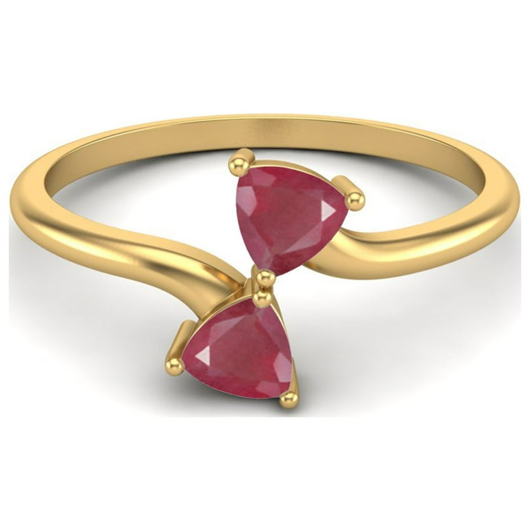 Sterling Silver Double Stone Wrap Ring Sterling Silver Double Stone Wrap Ring