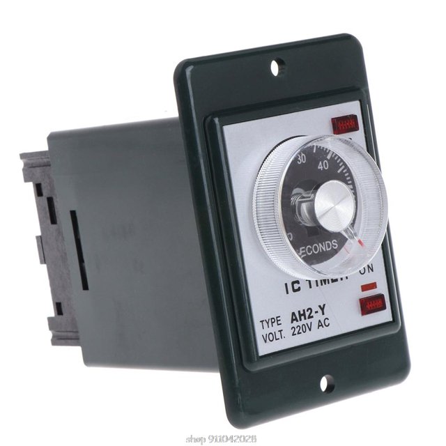 060 seconds/minutes Power On Delay Timer Time relay w socket base AC