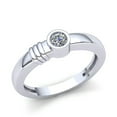 thumbnail image 1 of 0.60carat Round Cut Diamond Ladies Bridal Solitaire Anniversary Engagement Ring Solid 14K Rose, White or Yellow Gold IJ SI2, 1 of 3