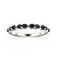 thumbnail image 1 of 0.60ct Wedding Band 10k White Gold black diamond moissanite Ring, 1 of 4