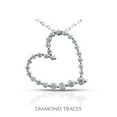 thumbnail image 1 of 0.61 Carat Total Natural Diamonds 18K White Gold Prong Setting Heart Shape Fashion Pendant, 1 of 1