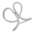 thumbnail image 1 of 0.62 ct Brilliant Round Cut Genuine Cultured Diamond SI1-SI2 I-J 18K White Gold Statement Promise Wedding Statement Engagement Designer Ring size 3.5, 1 of 7