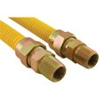 thumbnail image 1 of 0.62 in. Gas Connector, Coated with Fitting, 0.75 in. MIP x 0.5 in. MIP x 36 in., 1 of 1