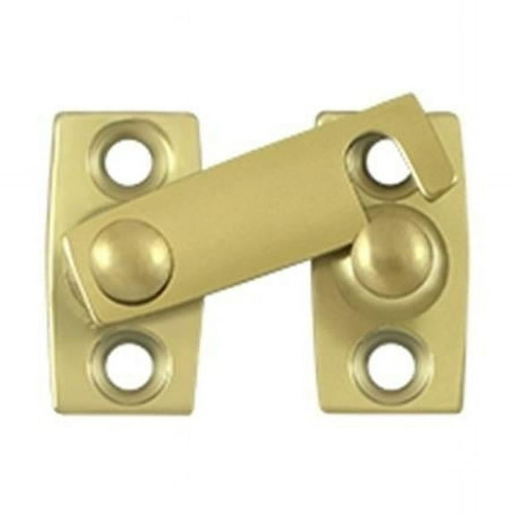 0.62 in. Shutter Bar - Door Latch, Bright Brass - Solid Brass