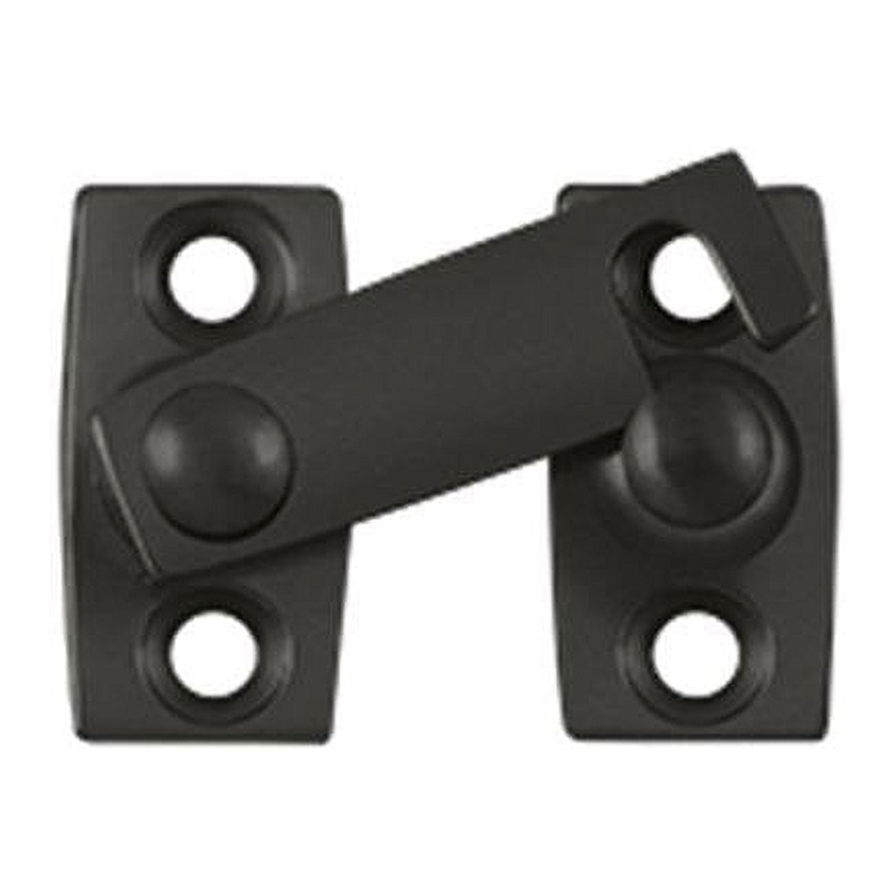 0.62 in. Shutter Bar Door Latch, Bright Brass by Oil Rubbed Bronze