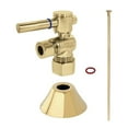 thumbnail image 1 of 0.625 x 0.375 in. O.D. Comp Modern Plumbing Toilet Trim Kit, Polished Brass, 1 of 1