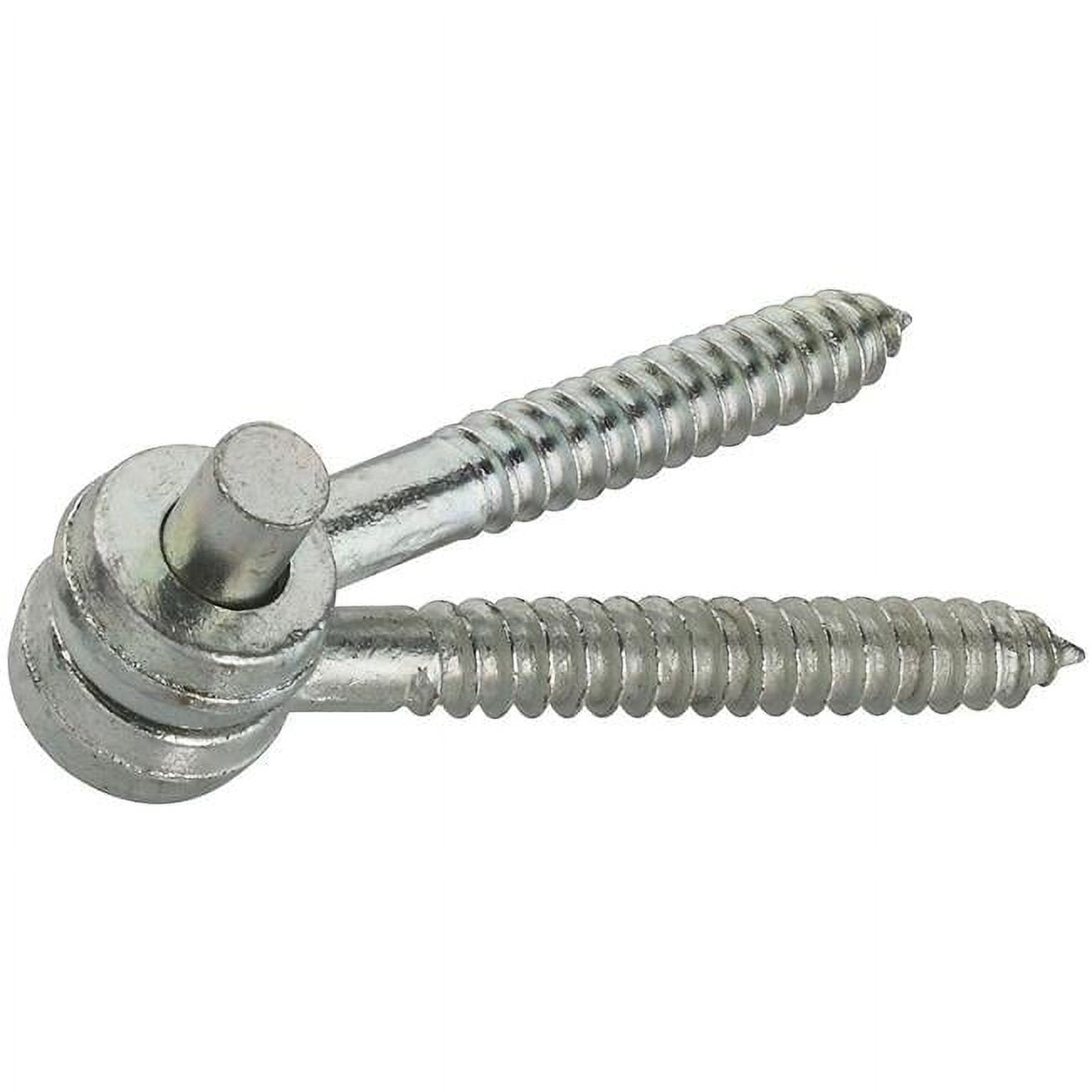 Zinc Plated Steel Screw Hook & Eye Hinges, 0.625 x 5 in.
