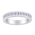 thumbnail image 1 of AFFY 0.63 Carat (Cttw) Princess Cut White Natural Diamond Engagement Wedding Band Ring In 14k Solid White Gold Ring Size-7, 1 of 1