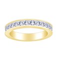 thumbnail image 1 of AFFY 0.63 Carat (Cttw) Princess Cut White Natural Diamond Engagement Wedding Band Ring In 14k Solid Yellow Gold Ring Size-5, 1 of 1