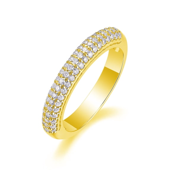0.63 Carat Moissanite Rings for Women D Color VVS1 925 Sterling Silver Round Cut Moissanite Wedding Bands Lab Created Diamond Rings Simulated Diamond Promise Rings