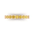 thumbnail image 1 of 0.63 ctw Wedding Band for Women - 14K Rose Gold Simulated Yellow Diamond Stackable Eternity Ring, 1 of 6