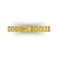thumbnail image 1 of 0.63 ctw Wedding Band for Women - 14K Yellow Gold Natural Citrine Stackable Eternity Ring, 1 of 6