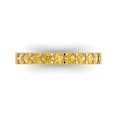 thumbnail image 1 of 0.63 ctw Wedding Band for Women - 14K Yellow Gold Simulated Yellow Diamond Stackable Eternity Ring, 1 of 6