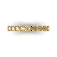thumbnail image 1 of 0.63 ctw Wedding Band for Women - 18K Yellow Gold Yellow Moissanite Stackable Eternity Ring, 1 of 6