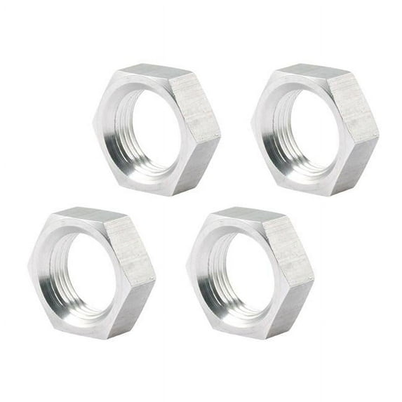 0.63 in. 18 Left Hand Steel Thin OD Jam Nuts - Pack of 4