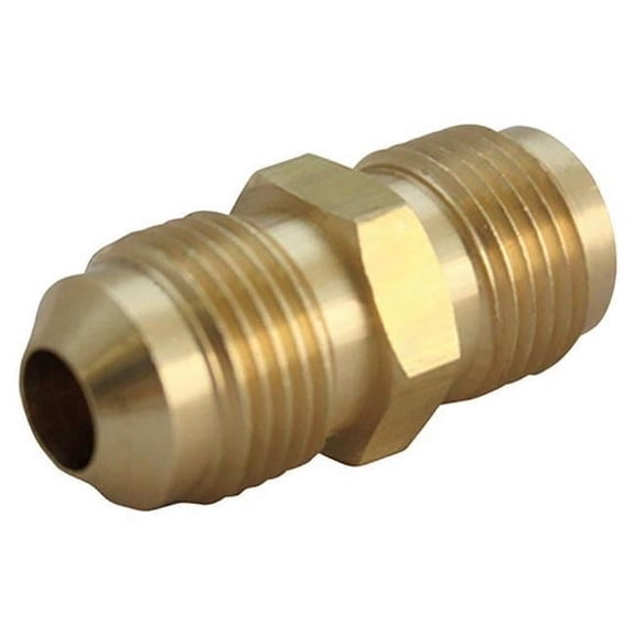 0.63 in. Flare x 0.5 in. Flare Yellow Brass Union - Pack of 5