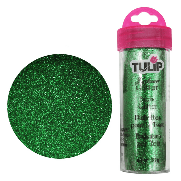 0.63 oz Fabric Glitter, Sparkle to Fabric Paint Designs, Glitter for Textile Art, Perfect for Patterns, Custom Apparel, DIY Projects, Long Lasting, Washable, Acrylic Polymer Formula, Green