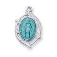 thumbnail image 1 of 0.64 x 0.38 x 0.6 in. Sterling Silver Miraculous Pendant, 1 of 1