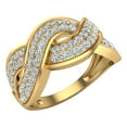 thumbnail image 1 of 0.65 CT TW Intertwined Anniversary Diamond Band Ring 18K Gold (G,VS), 1 of 5
