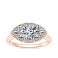 thumbnail image 1 of 0.65 Carat Brilliant Marquise Cut Natural Diamond Halo Beautiful Ring for Engagement Solid 18K Rose Gold Size 9, 1 of 8