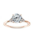 thumbnail image 1 of 0.65 Carat Brilliant Round Cut Natural Diamond Halo Beautiful Ring for Engagement Solid 18K Rose Gold Size 9, 1 of 8