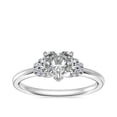 thumbnail image 1 of 0.65 Carat Color F-G, Clarity VS1, Heart Cut Natural Diamond Unique Solitaire Ring for Anniversary & Wedding Solid 18K White Gold Size 4, 1 of 6