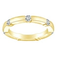 thumbnail image 1 of AFFY 0.65 Carat (Ctw) Round Shape White Natural Diamond Eternity Wedding Band Ring In 14k Solid Yellow Gold Ring Size-8, 1 of 1