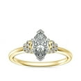 thumbnail image 1 of 0.65 Carat Excellent Marquise Cut Real Diamond Latest Design Solitaire Engagement Ring for Ladies Solid 14K Yellow Gold Size 7.5, 1 of 6