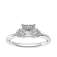 thumbnail image 1 of 0.65 Carat Excellent Princess Cut Natural Diamond Solitaire Beautiful Ring for Women Solid 18K White Gold Size 11.5, 1 of 6