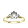 thumbnail image 1 of 0.65 Carat Stylish Solitaire Style Oval Natural Diamond Elegant Ring for Women Solid 14K Yellow Gold Size 4, 1 of 6