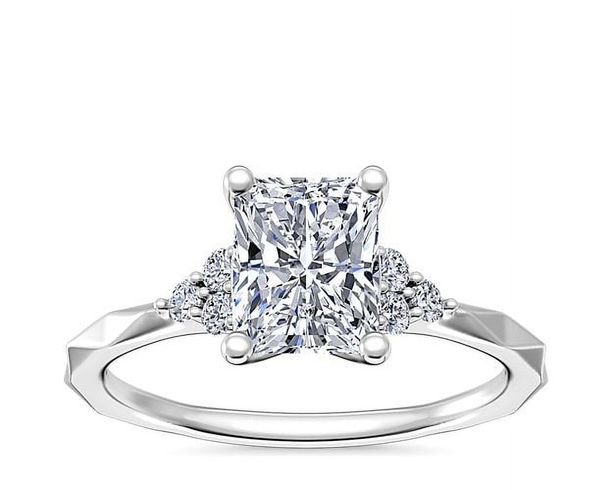 0.65 Ct Excellent Radiant Cut Real Diamond Latest Design Halo