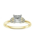 thumbnail image 1 of 0.65 T.C.W Princess Shape Natural Diamond Latest Design Solitaire Wedding Ring for Ladies Solid 14K Yellow Gold Size 8, 1 of 6