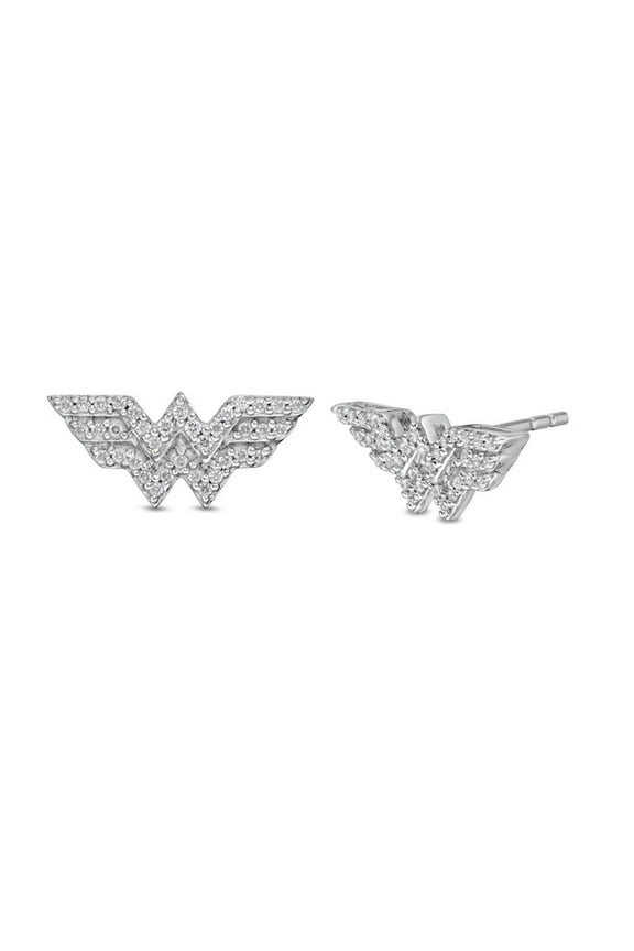0.65 ct Round Cut Created Diamond wonder women Stud Earrings 14k White Gold Plated 925 Sterling Silver