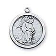 thumbnail image 1 of 0.65 x 0.56 x 0.6 in. Sterling Silver Guardian Angel Pendant, 1 of 1
