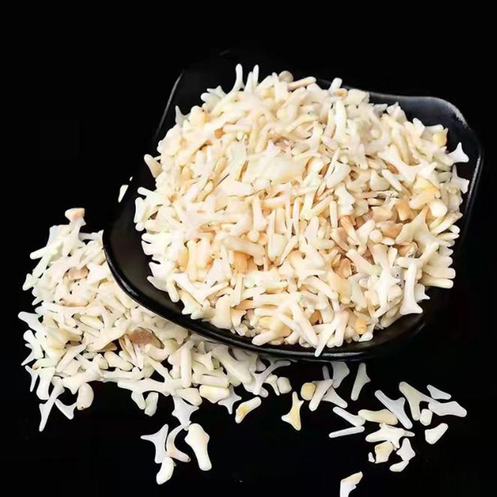 0.66LB Natural white coral gravel Fish Tank Sand Gravel Natural Aquarium Decorative Sand Gravel Rock for Aquariums Terrarium Garden Flowerpot Glassware Vases Decoration