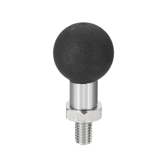 Uxcell Ball Mount Base Ball Adapter with Threaded Bolt Stainless Steel for Action Camera Camcorder Compatible 0.67" x M6 x 1.69"